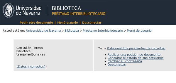 Biblioteca De Navarra. Servicios