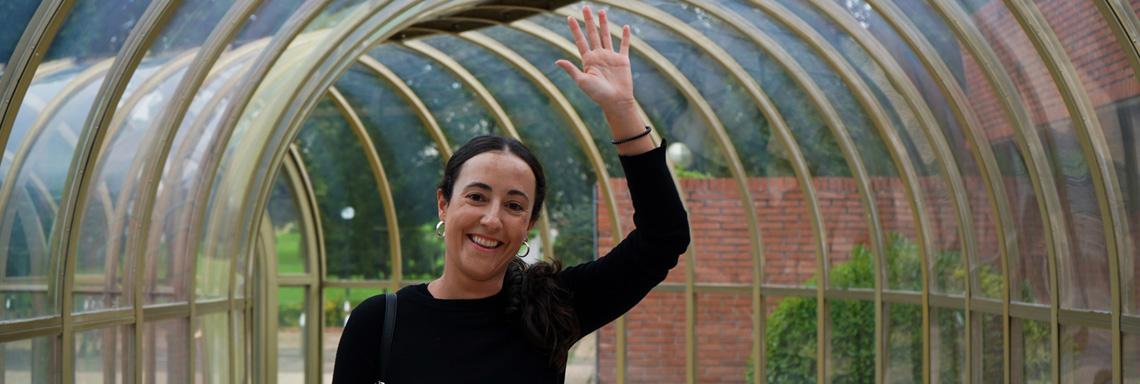 La antigua alumna y arquitecta Almudena Lacruz visita la Escuela de Arquitectura