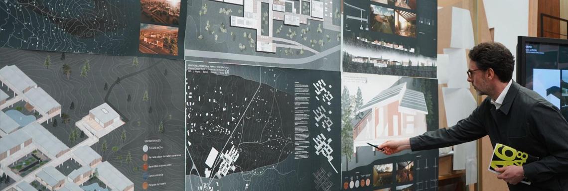 Students of 5th year of Architecture present their proposals for a multifunctional center for the elderly in La Palma.