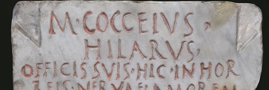 Iscrizione di M. Cocceius Hilarus (s. I a.C.)